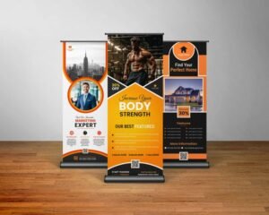 Wide Roll Up Banner Saudi Arabia