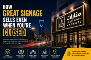 لوحات إعلانية احترافية في الرياض — منارات الهدى